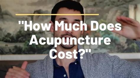 How Much Does Acupuncture Cost