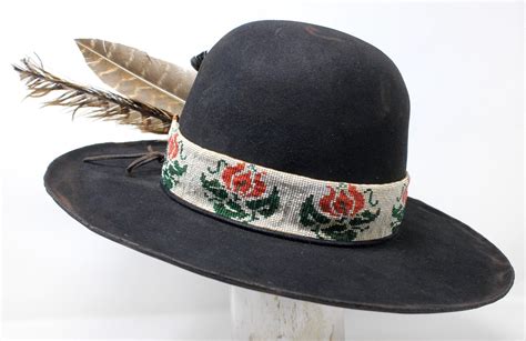 The Native Rose Handmade Lone Hawk Hat With Native American Beaded