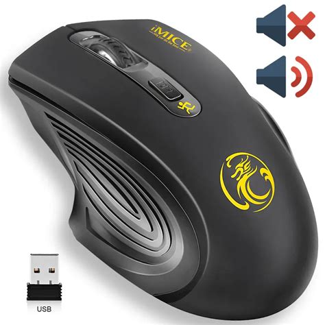 Imice Optical Wireless Mouse 2000dpi Adjustable Usb 30 Receiver