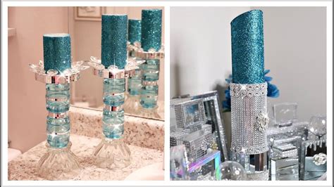 Diy Dollar Tree Glam Candle Holders Diy Dollar Tree Glam Lipstick