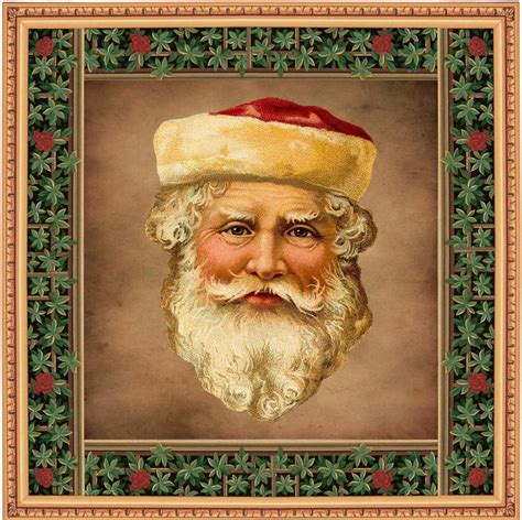 Vintage Santa Claus Face Free Stock Photo Public Domain Pictures