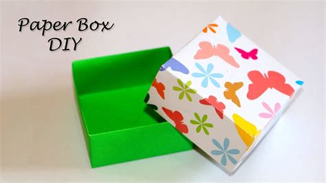 How To Make Paper Box Diy Gift Box Easy Paper Craft Ideas Youtube