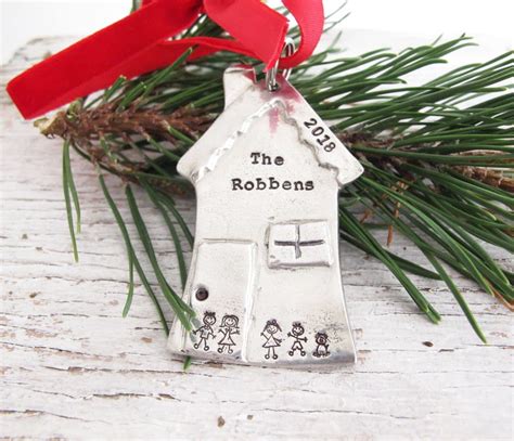 House Christmas Ornament Personalized First House Ornament Etsy