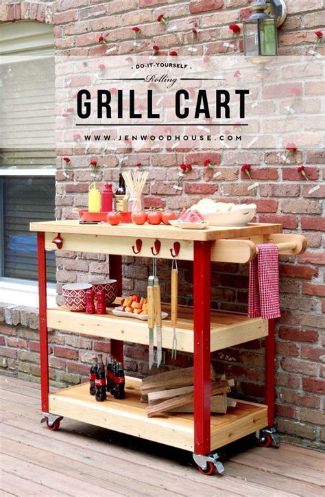 Diy Crafts How To Build A Rolling Grill Cart Full Tutorial And Free