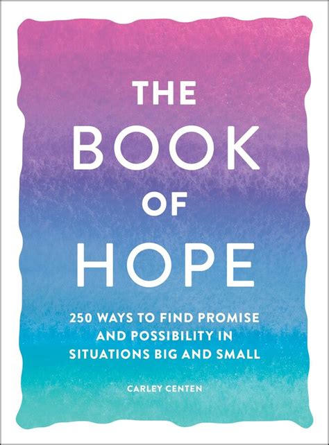 The Book Of Hope Book By Carley Centen Official Publisher Page