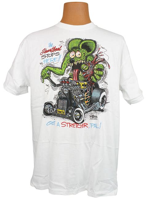 Shirt Rat Fink The Heartbeat Stops Here Get The Stretcher Pal