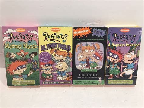 Lot Of 4 Nickelodeon Rugrats Vhs Tapes Lot Grelly Usa