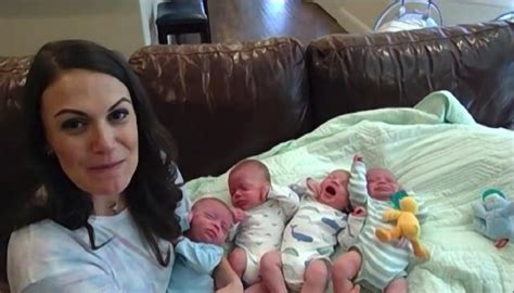 The Woman Who Naturally Gave Birth To Quadruplets Newshub