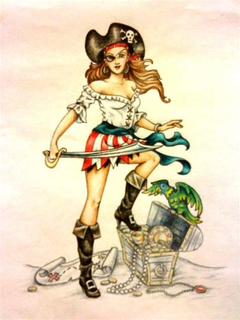 pirate pin up girl by pinkpeony628 on deviantart