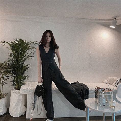 Kim Jennie Safe Place Slip Dress Pantsuit Suits Trending Type
