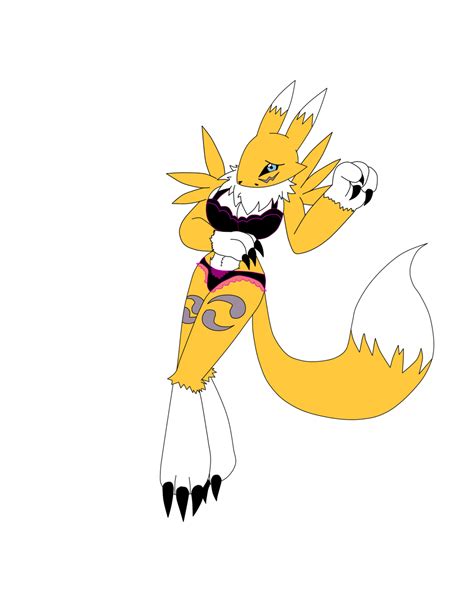 Sexy Digimon Renamon By Krisfiredrakox On Deviantart