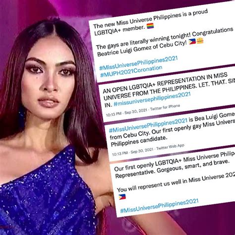 ‘the Gays Are Winning Filipinos Celebrate Beatrice Luigi Gomezs Miss Universe Ph 2021 Win