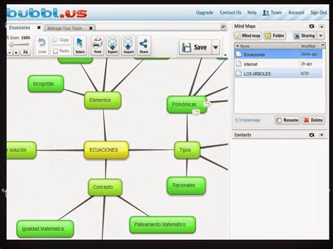 Organizadores Visuales Web Modulo Ii Bubbl Us