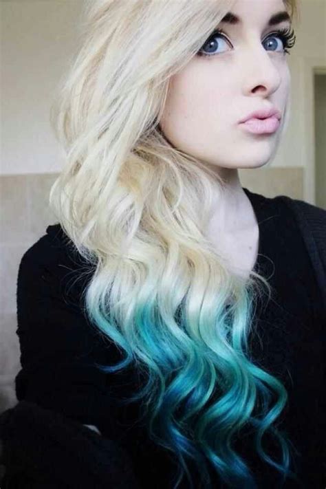Aqua Tips Turquoise Hair Blue Ombre Hair Dye My Hair