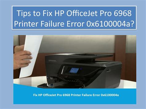 Steps To Fix Hp Printer Failure Error X A By Hp