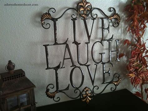 Live Laugh Love Metal Sign Wall Decor Home And Kitchen