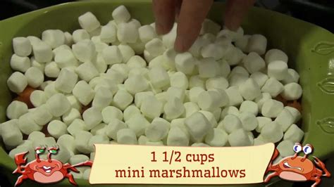 Adding marshmallows to candied yams. Pin on Veggies