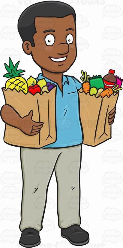 Grocery Shopping Clipart Bag Cartoon Clipartmag Mall