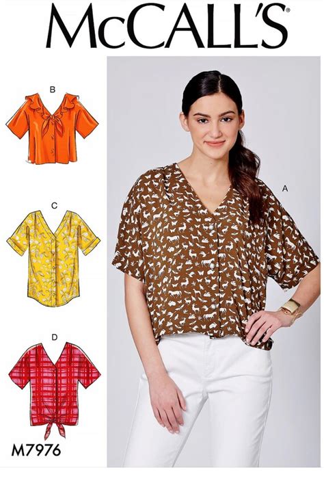 Sewing Pattern Womens Loose Fit Tops Pattern Misses Etsy