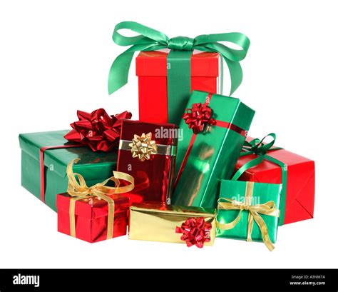 Pile of Christmas Presents Stock Photo: 6188169 - Alamy