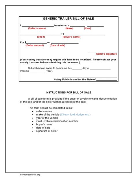 Free Printable Bill Of Sale Camper Form Generic Download This Bill Of
