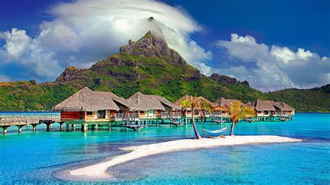 Bora Bora Island Beautiful Places French Polynesia South Pacific Island