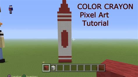 Minecraft Pixel Art Tutorial Color Crayon Youtube