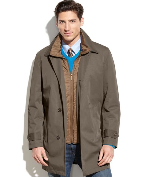 London Fog Bailey All Weather Trench Coat In Green For Men Lyst