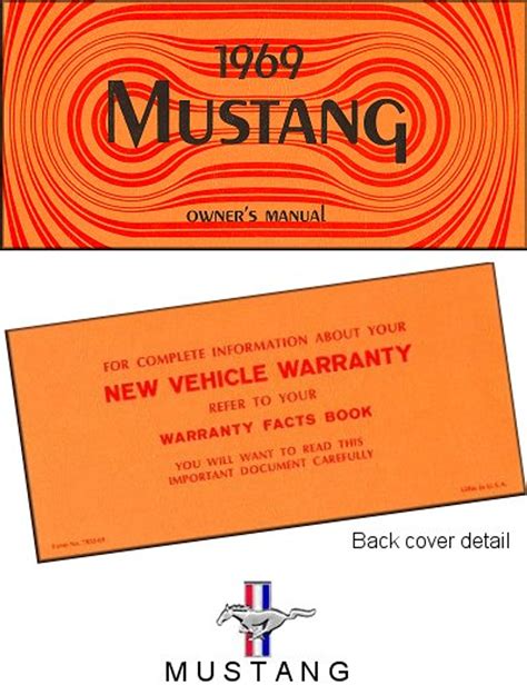 1972 Ford Mustang Owners Manual Ford Motor Company