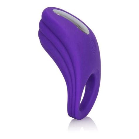 Silicone Rechargeable Passion Cock Ring Enhancer Purple Sex Toys At