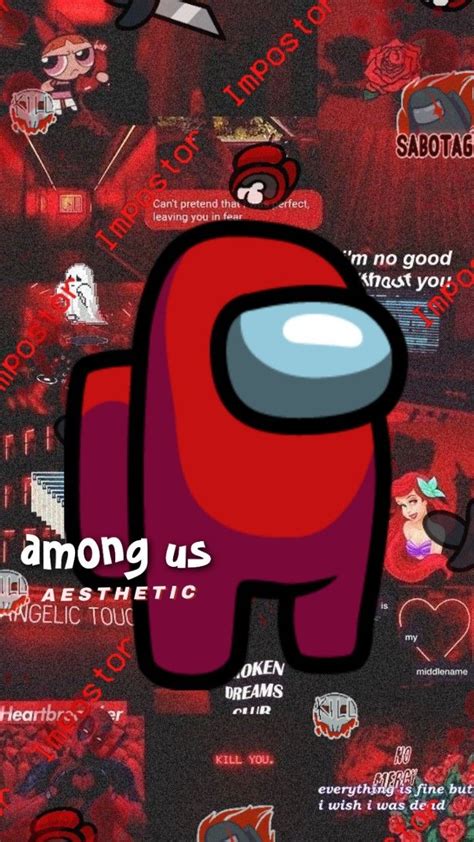 Among Us Imposter Wallpaper Red