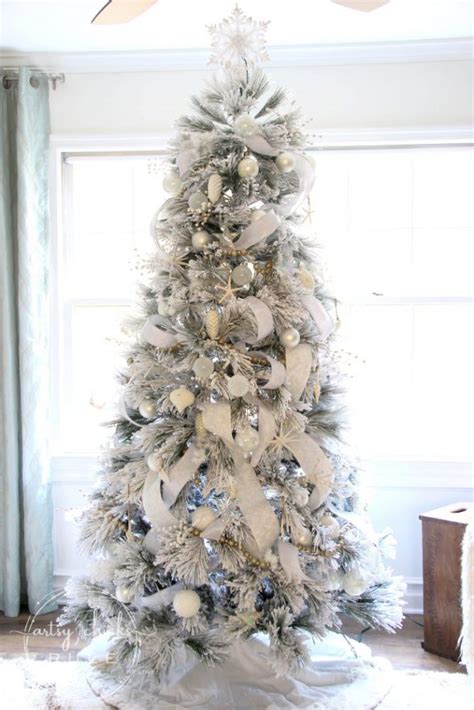 All White Christmas Tree Morning Room Decor Artsy Chicks Rule®