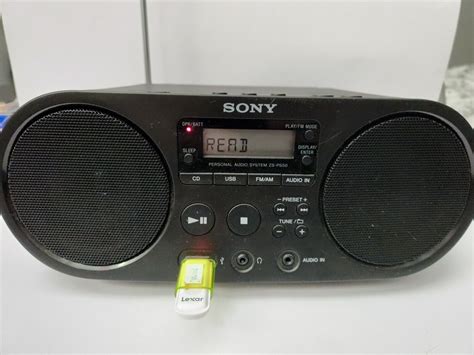 Sony Zs Ps50 Mini Stereo Portable Boombox System Am Fm Radio Cd Usb