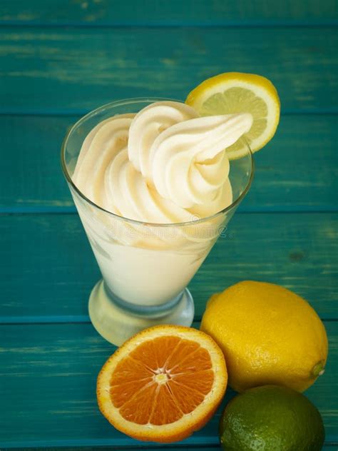 Frozen Soft Serve Yogurt Stock Image Image Of Cream 24228217