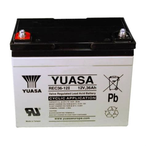 12v 36ah Yuasa Battery Rec36 12 Deep Cycle Agm Batteries