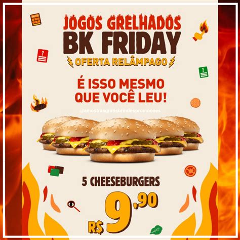 Amostras e Brindes Grátis Promoção BK Friday Burger King