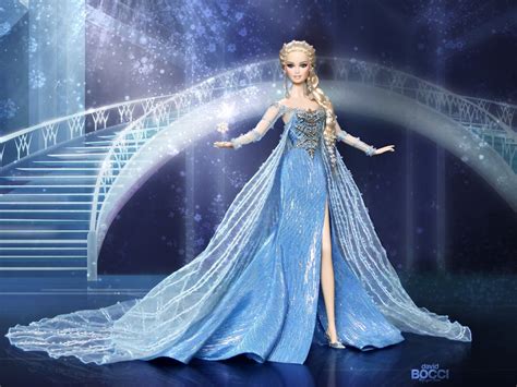 Elsa Frozen Ooak Doll Disney Princess Outfits Barbie Gowns Barbie