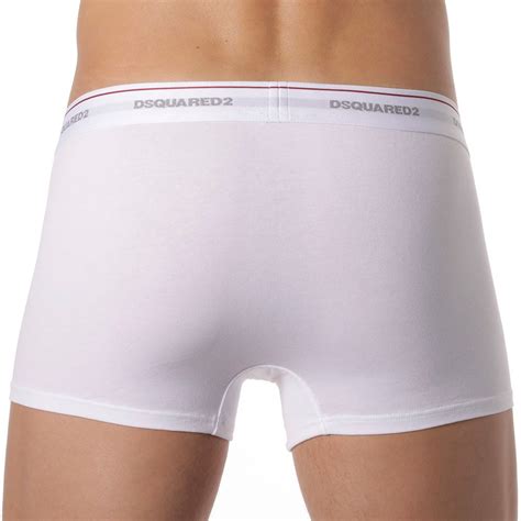 Dsquared2 3 Pack Cotton Stretch Boxers White Inderwear