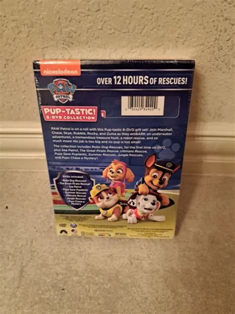 Paw Patrol Pup Tastic 8 Dvd Collection New Dvd Boxed Set O Card