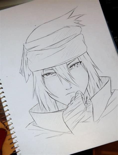 Sasuke The Last Naruto Sketch Naruto Sketch Drawing Sasuke Drawing