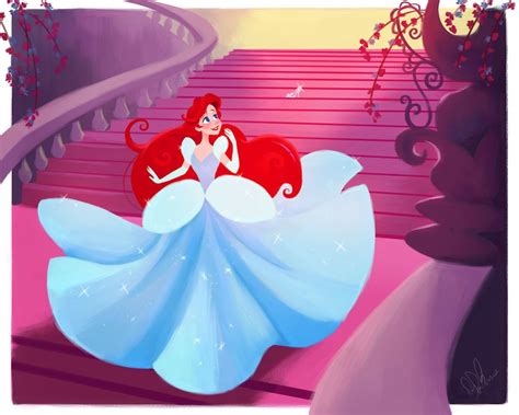 Ariel As Cinderella From Disney Princesses Swap Wardrobes And Lives