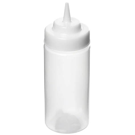 16 Oz 275 Inch Wide Mouth Squeeze Bottle 8 Inch Tall Clear