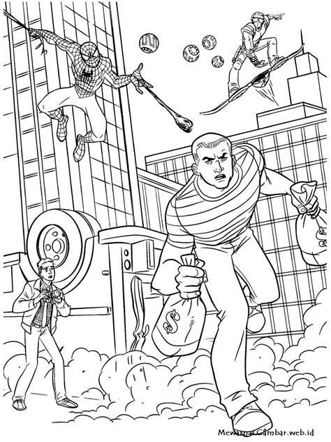 Mewarnai Gambar Spiderman | Mewarnai Gambar