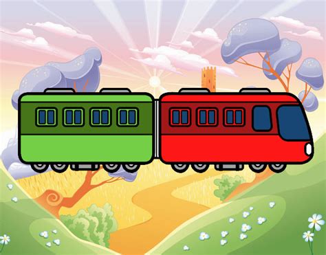 Dibujo De Vagones De Tren Pintado Por En El Día 02 12 18 A