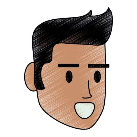 Cartoon Of The Cute Boy Brown Hair Eyes Illustrations Royalty Free