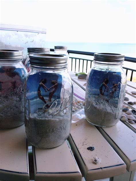 Summertime Memory Jar Fill A Mason Jar With Some Sand Shells And A