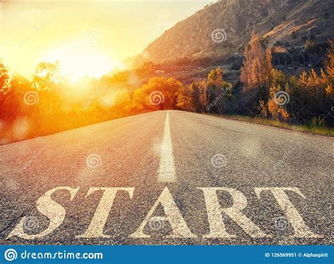 Start Road Of Career. Concept Of Company Startup Stock Image - Image of ...