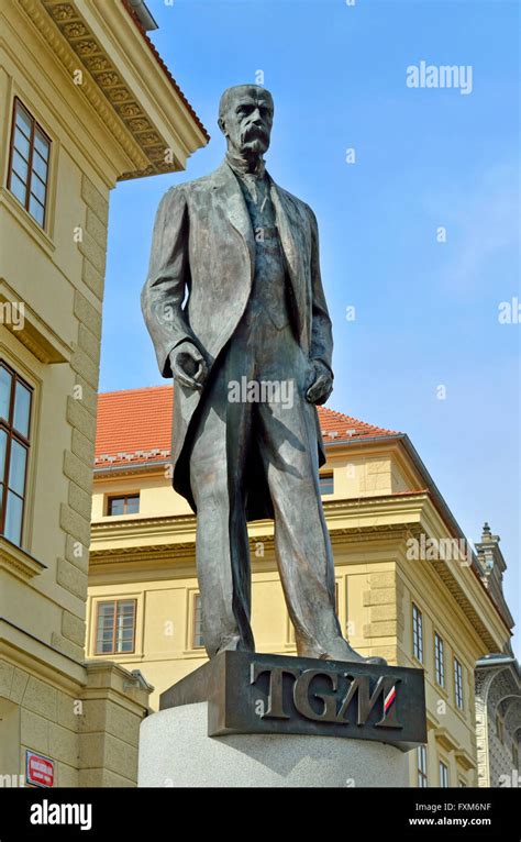 Prague Czech Republic Memorial To Tomáš Garrigue Masaryk 1850 1937