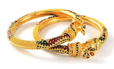 Indian Jewellery And Clothing Latest Antique Gold Bangle Models