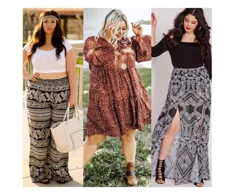 2024 Plus Size 28 Boho Outfits How To Dress Gypsy Boho💖